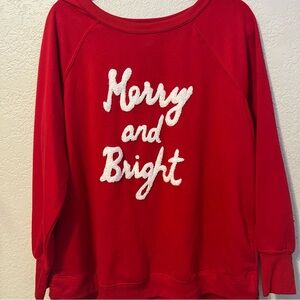 Philosophy Red Sweatshirt with White Text